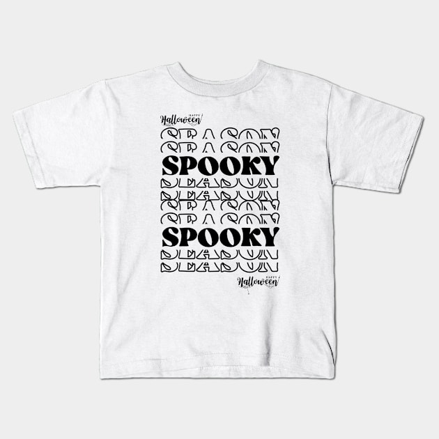 Happy Halloween Kids T-Shirt by Rehandesign